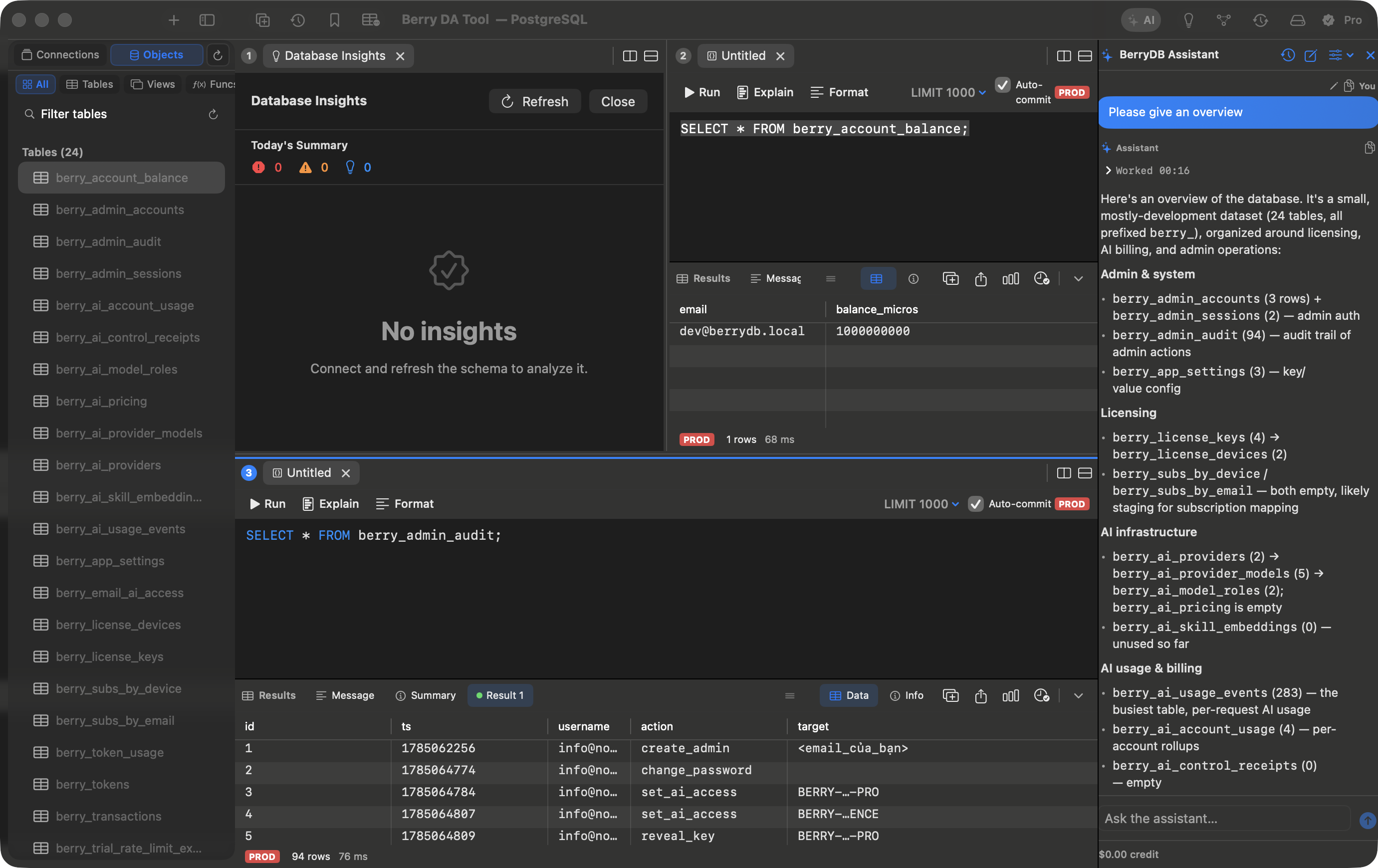 BerryDB Schema Designer